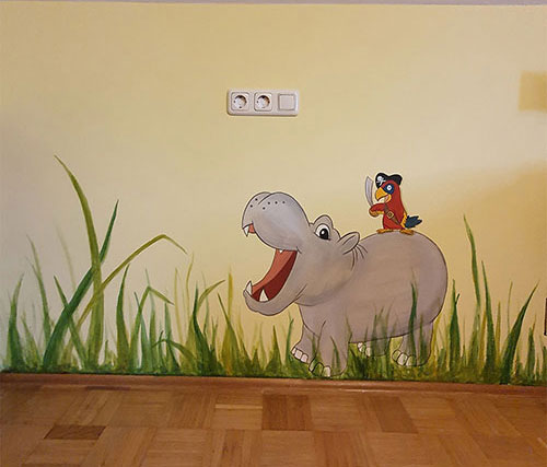 Zimmer für Kinder - Wandgestaltung und Wandbemalung