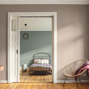 Malermeisterin Kogge - Schlafzimmer moderner und schlicht mit Salbei Farbe
