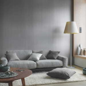 Malermeisterin Kogge - Wohnzimmer mit grau strukturierter Wand