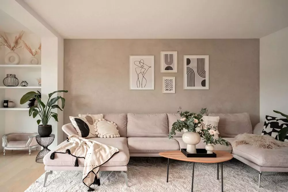 Malermeisterin Kogge - Wohnzimmer Skandi Style beige